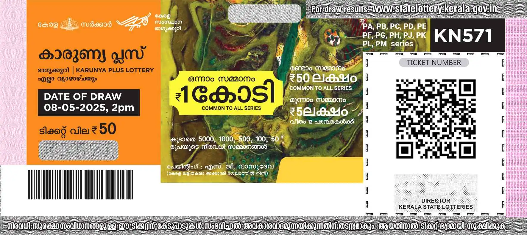 Kerala karunya plus kn-600 Result